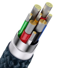 Flash Series II USB-C Cable USB Type A IPHONE LIGHTNING MICRUSB 100W 1.5m Azul