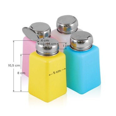 Pumpflasche Chrom 180ml Mehrfarbig
