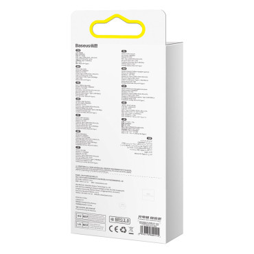 Τυλιγμένο καλώδιο 3in1 USB Microucb + iPhone Lightning + USB-C 66W 1.1m βιολετί