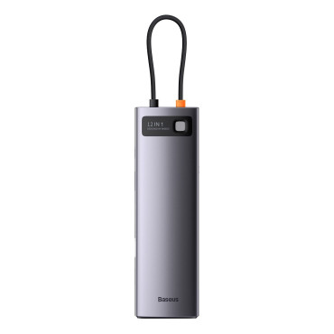 Multifunksjonell nav 12in1 USB-C HDMI DP USB-C Minijack 3.5mm Rj45 sd