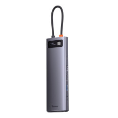 Multifunksjonell nav 12in1 USB-C HDMI DP USB-C Minijack 3.5mm Rj45 sd