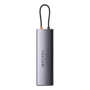 Multifunksjonell nav 12in1 USB-C HDMI DP USB-C Minijack 3.5mm Rj45 sd