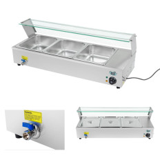 Vitrine chauffante vitrée buffet chauffé + 3xGN