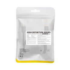 Kabel HDMI 2.0 75cm svart kabel