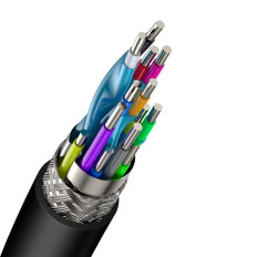 Kabel HDMI 2.0 75cm svart kabel