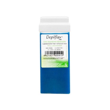 Depilflax 100 depilacijska voska v roli z azulenom 110 g — sprednji pogled