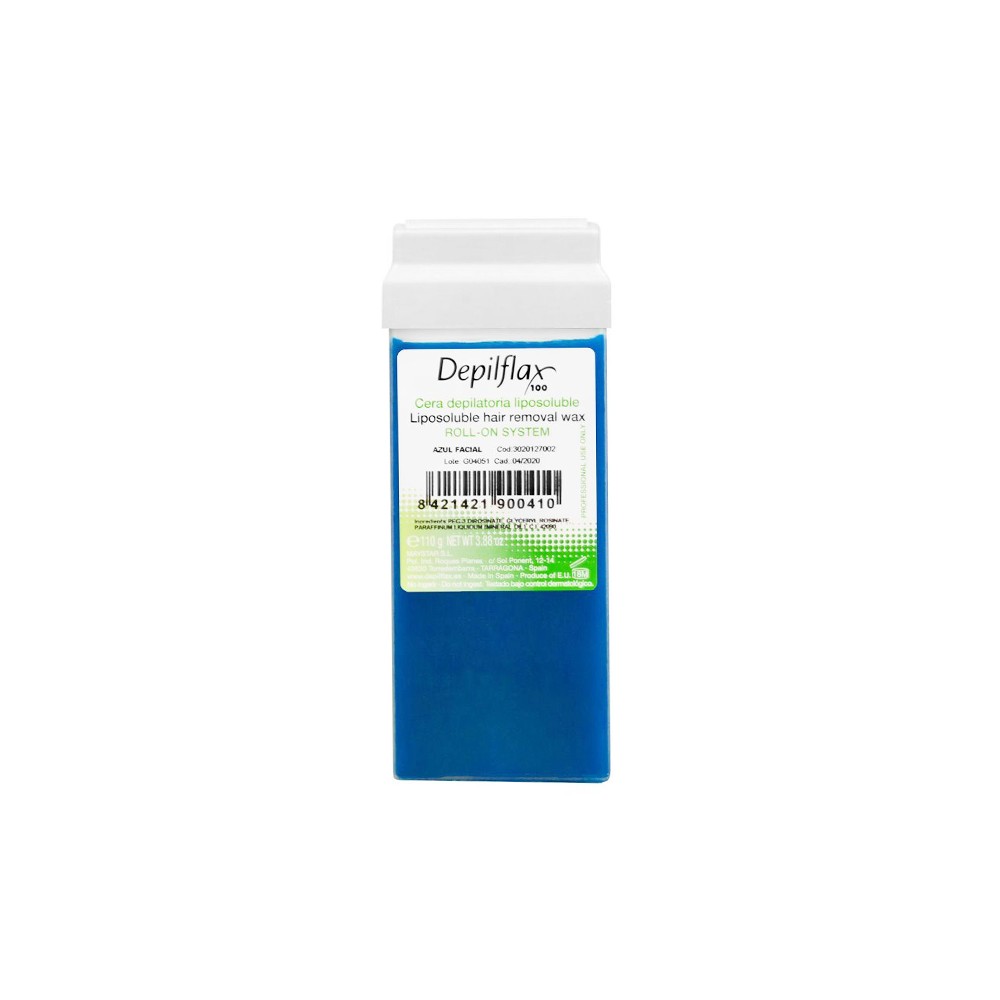 Depilflax 100 ontharingswasrol azulene 110g — vooraanzicht