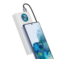"Amblight Powerbank" 65W 30000MAH užjūrio leidimas baltas