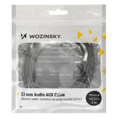 Pailginimo kortelė Mini Jack moterų-vyrų pratęsimas AUX 5M juoda