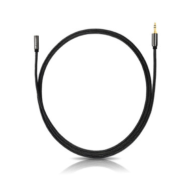 Cartão de extensão Mini Jack Feminino Extensão AUX 5M Preto