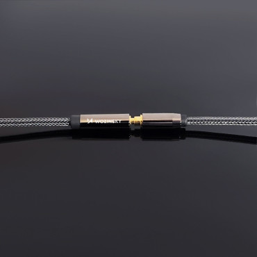 Mini Jack female-men's extensioner AUX 3M extension black