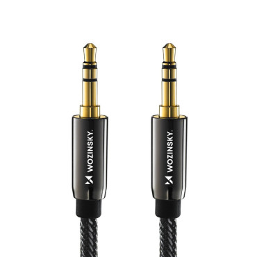 Univerzálny kábel Mini Jack Aux kábel 1.5m Čierna