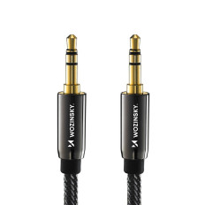 Univerzálny kábel Mini Jack Aux kábel 1.5m Čierna