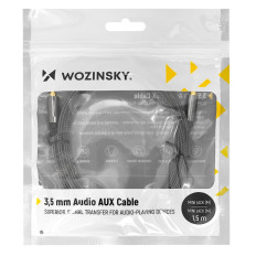 Univerzálny kábel Mini Jack Aux kábel 1.5m Čierna