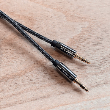 Univerzálny kábel Mini Jack Aux kábel 1.5m Čierna