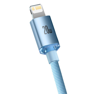 Kabel USB-C Kabel iPhone Lightning Snabblastning 20W 1.2m Blå