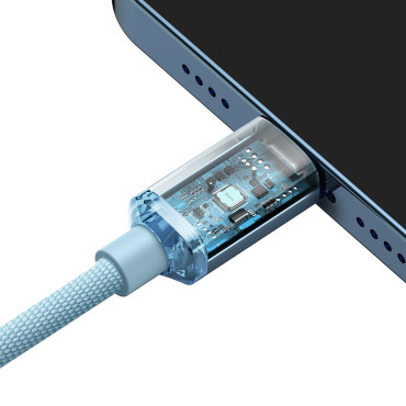 Kabel USB-C Kabel iPhone Lightning Snabblastning 20W 1.2m Blå
