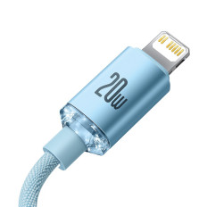 Kabeļu USB-C Cable IPHONE Zibens Ātrā iekraušana 20w 1.2m Blue
