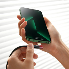 Anglový kábel Power Dodávka s bočným USB-C iPhone Lightning 1m 20W červená