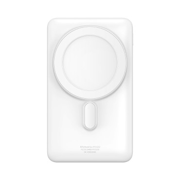 Powerbank com cabo de carregamento sem fio Magsafe 10000mAh 20W USB-C 0.5m Branco