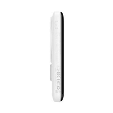 PowerBank ar bezvadu uzlādi MagSafe 10000mAh 20W USB-C kabelis 0.5m Balta