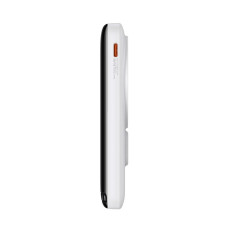 PowerBank ar bezvadu uzlādi MagSafe 10000mAh 20W USB-C kabelis 0.5m Balta