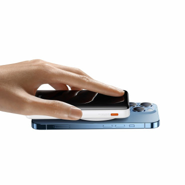 "PowerBank" su "Wireless Charging Magsafe 10000MAH 20W USB-C" kabeliu 0.5m Balta