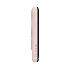 PowerBank ar bezvadu uzlādi MagSafe 10000mAh 20W USB-C kabelis 0.5m rozā