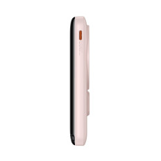 PowerBank z brezžičnim polnjenjem Magsafe 10000Mah 20W USB-C kabel 0.5m roza