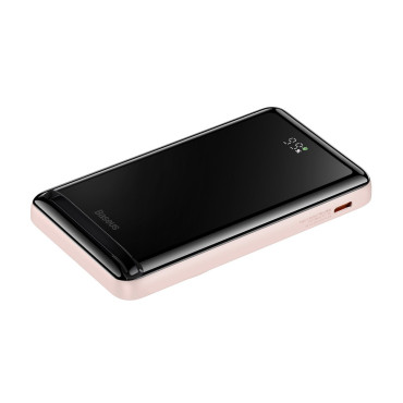 PowerBank ar bezvadu uzlādi MagSafe 10000mAh 20W USB-C kabelis 0.5m rozā