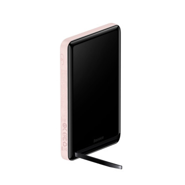 PowerBank ar bezvadu uzlādi MagSafe 10000mAh 20W USB-C kabelis 0.5m rozā