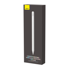 Stylus med trådlös lastning för iPad vit + utbytbar spets