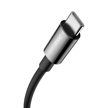 Serie Superior SuperVOC USB-A Cable para USB-C 65W 1M BLACK