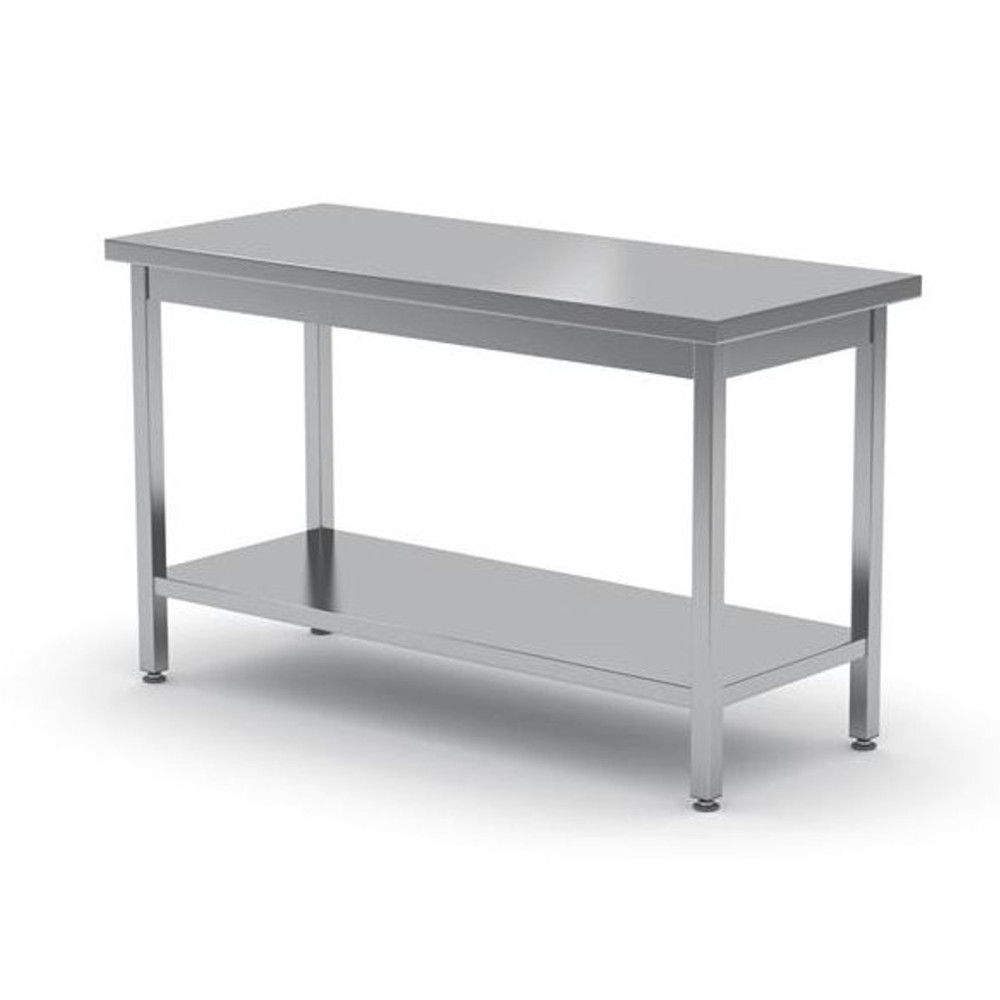 Mesa de trabalho central com prateleira - torcido 1000 x 600cm Hendi 811511