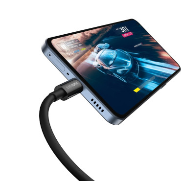 Serie Superior SuperVOC USB-A Cable para USB-C 65W 1M BLACK