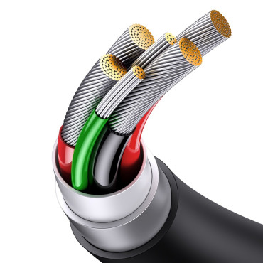 Serie Superior SuperVOC USB-A Cable para USB-C 65W 1M BLACK