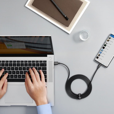 Serie Superior SuperVOC USB-A Cable para USB-C 65W 1M BLACK