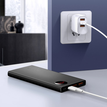 Powerbank de Metal Adaman com carregamento rápido 10000mAh 22,5w