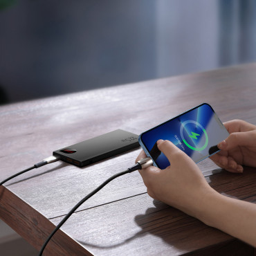 Powerbank de Metal Adaman com carregamento rápido 10000mAh 22,5w