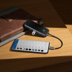 Acmejoy Hub 4-Port USB-C 3XUSB 3.0 dunkelgrau