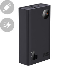 Powerbank mit Display 20000mAh 30W 2xUSB 1xUSB-C Schnellladung SCP Vooc Black