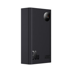 PowerBank ar displeju 20000mAh 30W 2xusb 1xusb-c ātru uzlādi SCP vooc melns