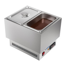 Schokoladen- und Saucenwärmer trockener Bain-Marie + 2 GN mit Deckeln