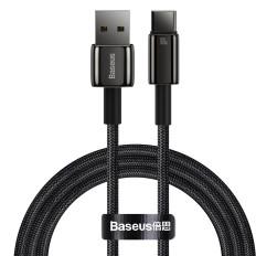 Volfram zlati kabel USB-USB-C 480MB-S 100W 1M črna
