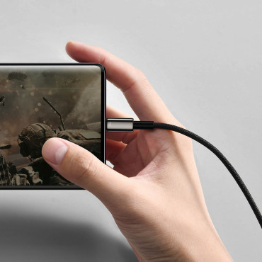 Volfram arany kábel USB-USB-C 480MB-S 100W 1m fekete