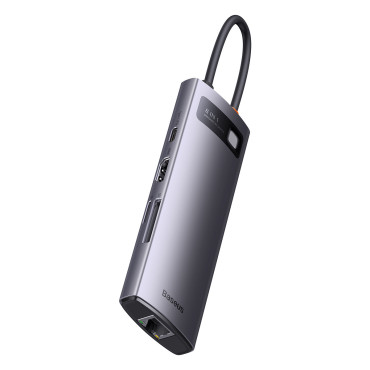 Starjoy Hub 8In1 USB-C 3xUSB HDMI RJ45 SD och TF PD-kortläsare