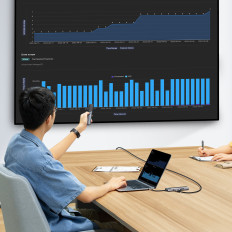 Starjoy Hub 8In1 USB-C 3xUSB HDMI RJ45 SD och TF PD-kortläsare
