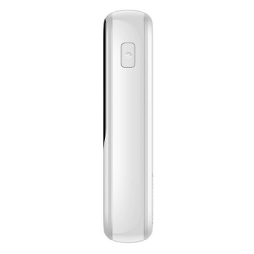 PowerBank ar ātru iekraušanu 10000mAh 22.5W QC-PD-SCP-FCP USB-C kabelis balts