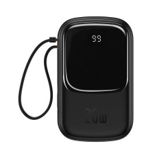 Powerbank med snabb lastning 20000mAh 20W QC-PD-SCP-FCP iPhone Lightning Black Cable