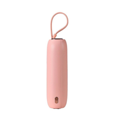 Powerbank 10000mah Série colorée 22.5W avec câbles USB-C et iPhone lightning rose